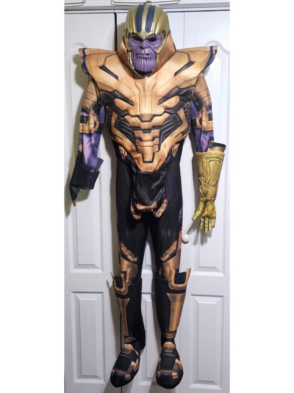 Marvel Avengers Endgame Thanos Costume Boys 12-14 Rubies Mask Infinity Gauntlet